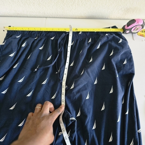 Nautica Men's Pajama Pants 100% Polyester Sleepwear Size XXL Blue Lounge Wear - Picture 10 of 10